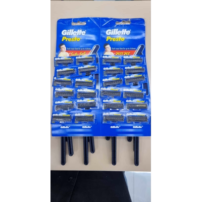 Gillette Presto Razor card