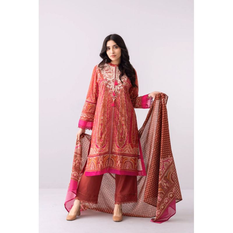 Printed Three Piece Lawn Salwar Kameez Suit