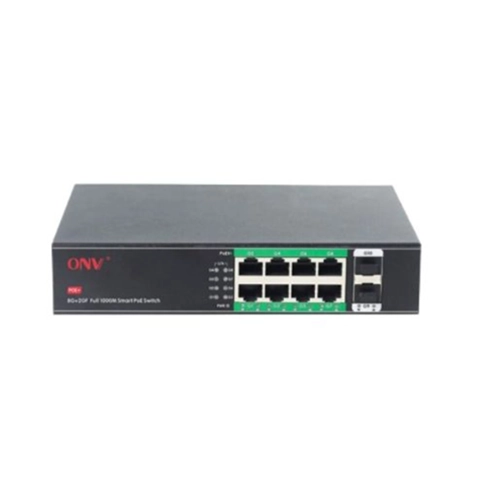 ONV-H3108PFS 10-Port Full Gigabit with 2 SFP PoE Switch