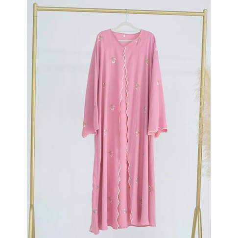 Open Abaya Women Muslim Dress Modest Nida Cardigan