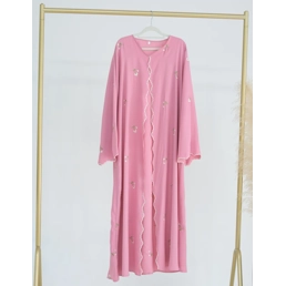 Open Abaya Women Muslim Dress Modest Nida Cardigan