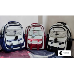 Kids Waterproof Stylish School Bag – Lightweight Oxford College Bags for Children, Large Capacity, Premium Quality Backpack with Spine Protection - Nasmik