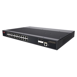 10G uplink 28-port L2+ managed industrial Ethernet switch
