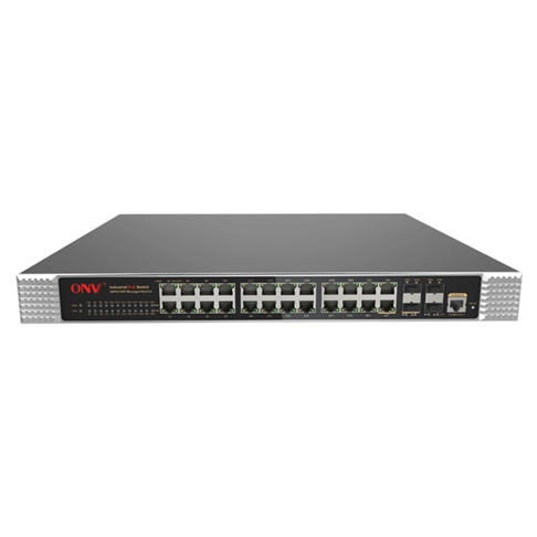 Gigabit 26-port L2+ managed industrial PoE switch