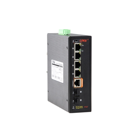 Gigabit 6-port L2+ managed industrial PoE switch