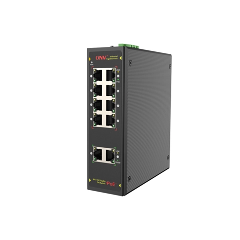 Gigabit 10-port industrial PoE switch