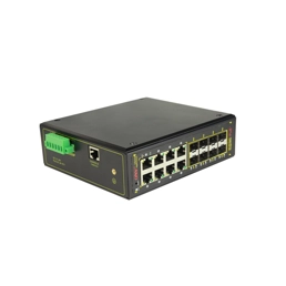 Gigabit 16-port L2+ managed industrial PoE switch
