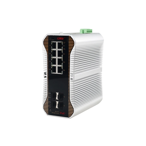 10G uplink 12-port L3 managed industrial PoE switch