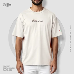 DROP SHOULDER BACK CANVAS - FREE PALESTINE