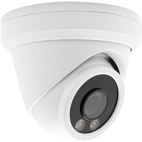 H.265 4K Dual-light Built-in Microphone Turret PoE IP Camera