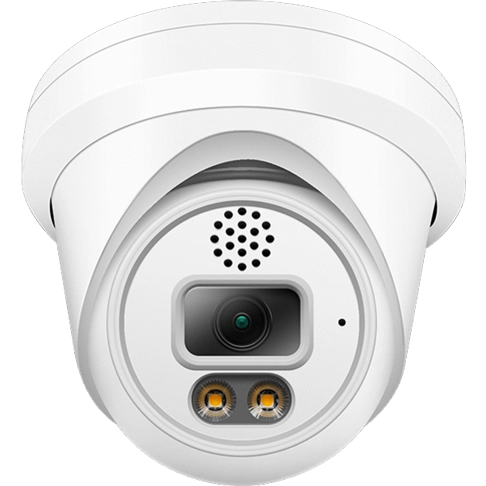 6MP Dual Lights Two way audio Turret IP POE Camera