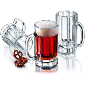 Nasir Glass Drinking Mug 400ml (5 inch long, 3 inch Round) - Coffee Mug