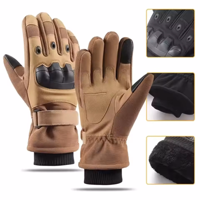 Men's Outdoor Winter Warm Thermal Motorcycle Gloves